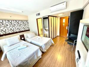 Flat com garagem perto hospital BP