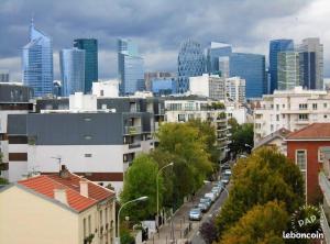 Furnished studio very quiet with incredible views to La Défense & Eiffel Tower
