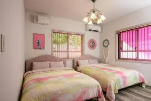 最大10名 北谷アメリカンビレッジ8分 宮城海岸4分の長期滞在におすすめ コーラルハウス北谷 - Nugun