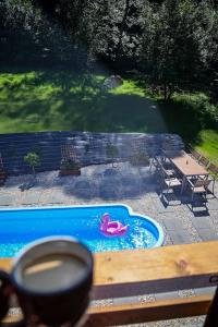 Polana Słowikowa 5 star- domek w górach z jacuzzi, sauna,basen,ogród z lasem, kominek i narty