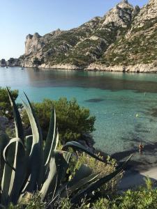 Morgiou Sormiou Marseille T4 climatisé familial - 3 Chambres - Terrasse bois - jardin privatif - Calanques à pied - Plages & Vélodrome à 10 min - Idéal Familles & Randonneurs & Grimpeurs - Escalade à 5 min - Marseille Sud