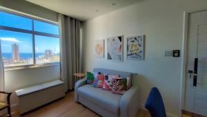 Apt vista mar, recém reformado, ótima localização