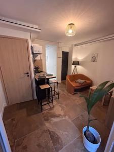 La terrasse abritée et son spa