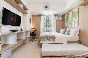 Furnished Studio in Avida Towers Riala, Cebu IT Park with Pool, Fast WiFi, Netflix and More