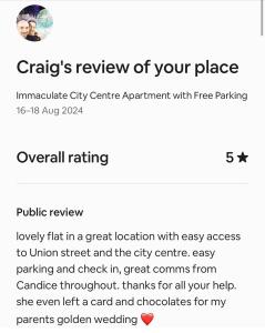 Immaculate City Centre Apartment with Free Parking - Ground Floor