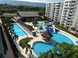 Ricaurte Apto Premium en Peñazul La Morada AC Vista BBQ y Piscinas Ultimo Piso