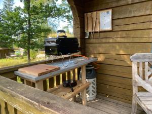 Timrad stuga i kanten av skogen med SPA möjlighet