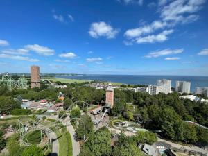 FeWo Traumblick - Küstenklang erste Reihe mit TRAUM Meerblick aus dem Bett