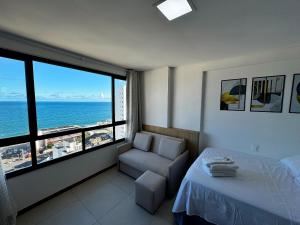 Studio Vista Mar Exclusivo no Barra Premium