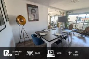 Logement 85m2, hypercentre, balcon, parking, clim - 克莱蒙费朗