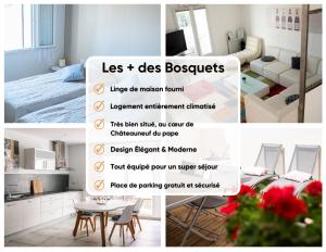 Les Bosquet Charmante Maison 2 Chambres ,parking gratuit au Centre de Châteauneuf-du-Pape