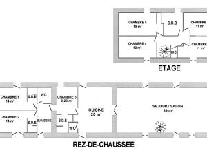 Maisons de vacances Maison avec piscine privee chauffee, proche plage a Pornic - FR-1-306-1284 : Maison de Vacances