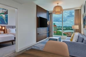 Signature Epcot View, Suite, 2 Queen, Sofa bed (Includes Early Entry To Disney Theme Parks) room in Walt Disney World Swan Reserve