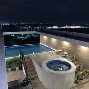 NEW Roof Pool Hot Tub Lounge Playa de Oro View - Pitayal