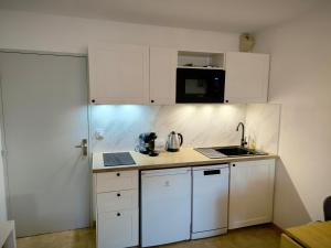 Appartements Studio Cabine Piscine-Clim-Parking-Plage200m : photos des chambres