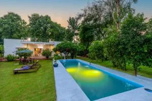 Alaya Stays 3 BHK Pet friendly with Pvt Pool - Daffodil - Dera Māndi