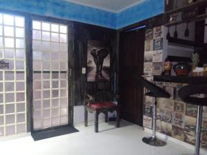 Quarto refrigerado com cama de casal