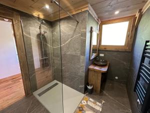 Appartements Chalet vue Mont Blanc avec jacuzzi exterieur : photos des chambres