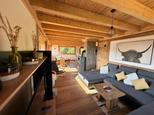 Appartements Chalet vue Mont Blanc avec jacuzzi exterieur : photos des chambres