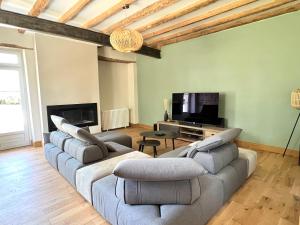 Maisons de vacances Le Havre des Perrieres - Gite avec spa, 15 personnes, 5 chambres : photos des chambres