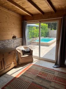 Maisons de vacances La Maison Bois, Salavas, Vallon Pont D-Arc : photos des chambres