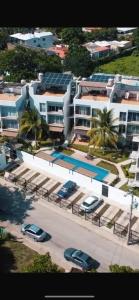 Apartamento con alberca cerca de la playa