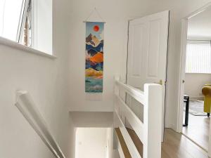 Peaceful first floor apartment close to town centre