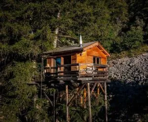 Cabane perchée avec sauna en pleine nature - Laye