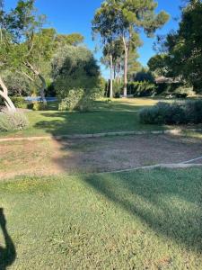 Chalet con piscina y jardín rodeado de naturaleza