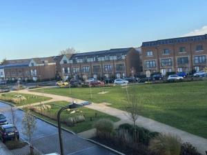 Modern house by the canal