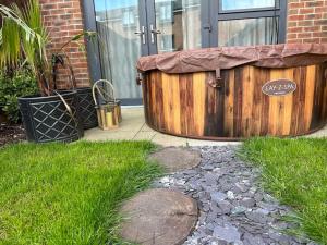 Modern house by the canal