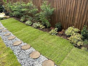 Modern house by the canal