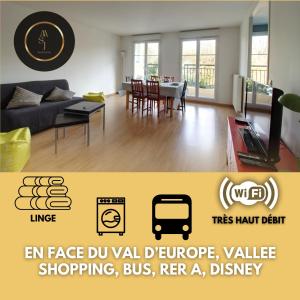 Cosy Appartement - Val dEurope - Vallée Shopping - Disney