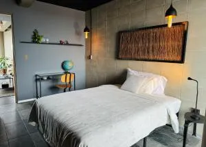 Vista gran pirámide y volcanes - Cuautlancingo