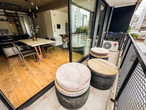 RentUp - Estilo industrial con balcon y piscina en el corazón de Palermo
