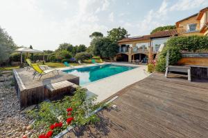 Villas La Villa Bleue, Luxe, Piscine et Spa : photos des chambres