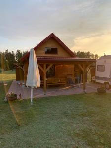 Domek Letniskowy z prywatną plażą