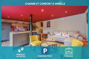 Appartements Le Colore, Apt 90m2, 4 pers, Wimille proche Wimereux : photos des chambres