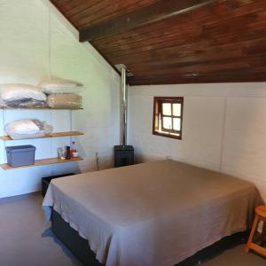 Chalé aconchegante com lareira fogueira e natureza