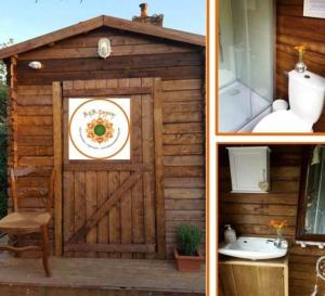 Campings Glamping Room The Rose Garden with own garden - external shower & toilet and kitchen : photos des chambres