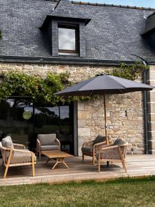 Villa Mamina, face à la mer, île Grande