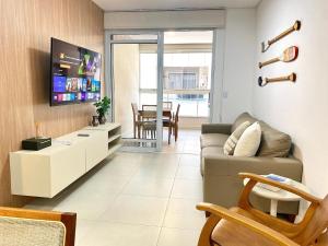 Férias na praia c piscina e espaço de lazer