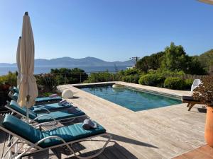 Villas villa 4 etoiles 3 chambres vue mer ajaccio : photos des chambres