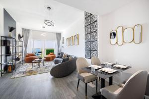 Sleek nordic style seaview condo