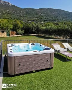 Dalmatian Sea-View Villa with Pool, Jacuzzi, Gym and Botanical Garden Near Trogir & Split