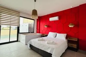 Kovuk Villalari-Villa Derin Private Pool and Jacuzzi - 伊斯拉姆拉尔