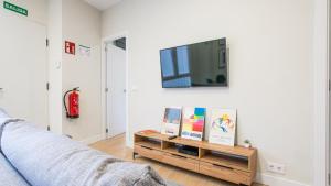 Madrid Confort urbano 1 dormitorio AC WIFI Cocina