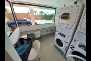 Cupe Beach Living - Flat Luxo 2 suítes decorado térreo frente piscina