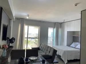Apartamento Águas Claras, 13⁰ andar, nascente. Vista livre. Wi-Fi veloz. Academia e piscina. - Águas Claras