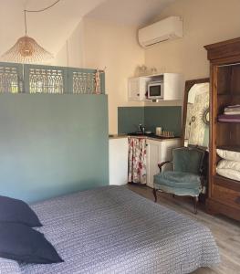 Maisons de vacances Studio independant calme et climatise en campagne : photos des chambres